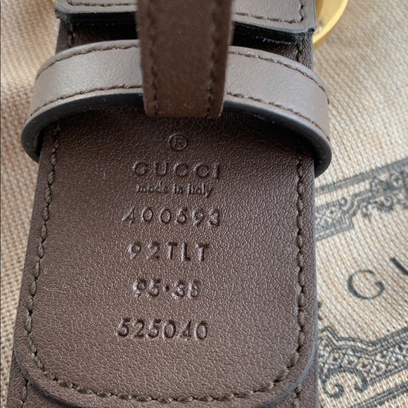 🔥♥️🔥 AUTHENTIC GUCCI GG BELT WITH DOUBLE G BUCKLE, $556 USD Retail - Picture 4 of 9